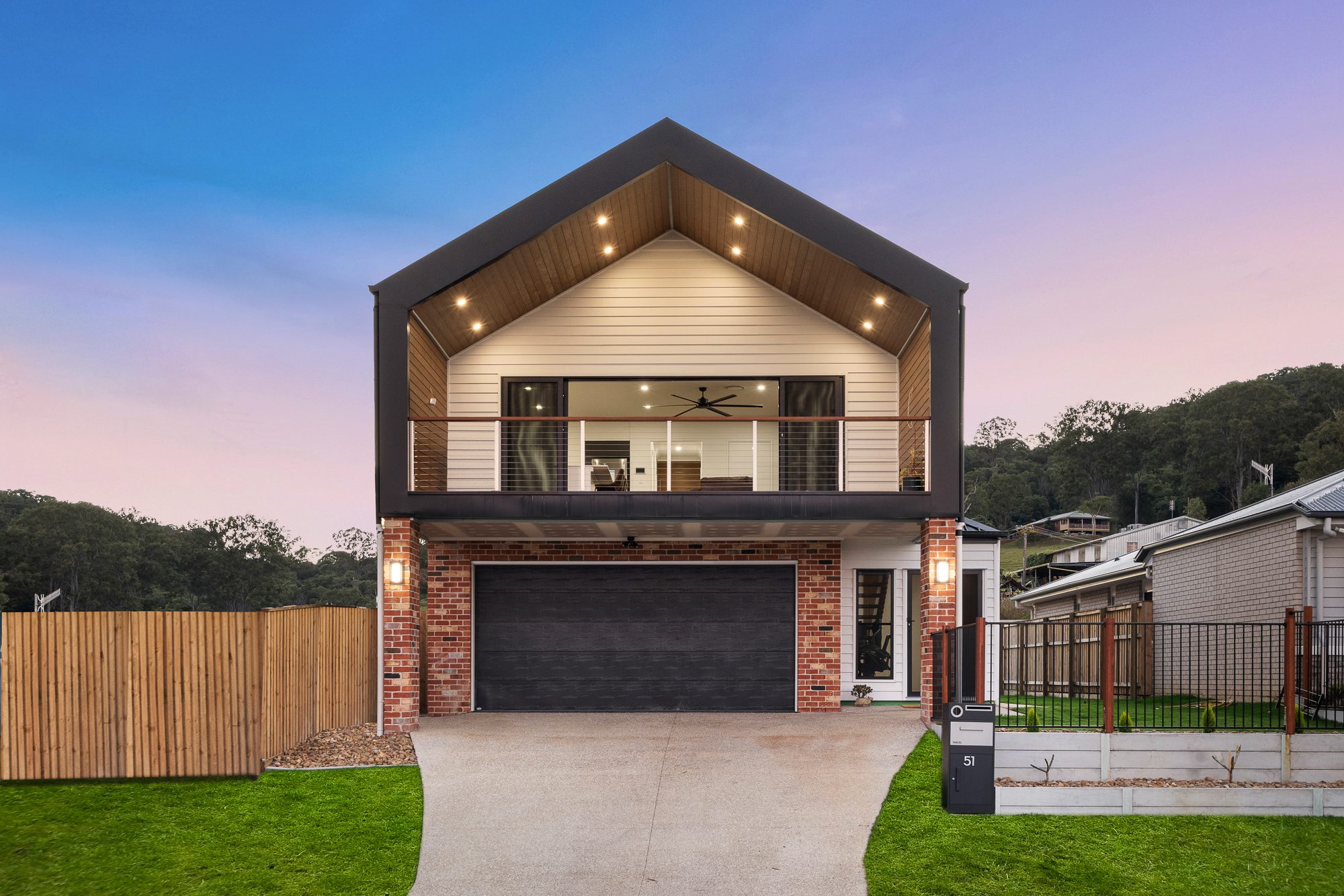 Exterior elevation of a custom BelCo home